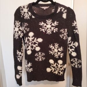 XSmall Windriver Navy Snowflake Sweater